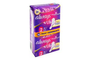 Прокладки гігієнічні ароматизовані Super Platinum Ultra Always 14шт