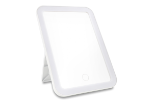 Дзеркало пластик прямокутне з підсвіткою 23,5*16,5см