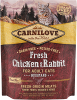 Корм д/котів Фреш з куркою та кроликом сухий 400г Карнілав
