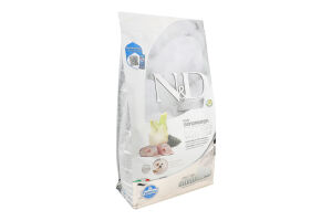 Корм д/собак дрібних порід з білою шерстю N&D беззерновий з сібасом спіруліною та фенхелем сухий 2кг Farmina