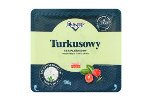 Сыр 50% с плесенью Бирюзовый Lazur лоток 0.1кг