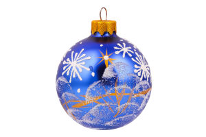 Прикраса ялинкова Куля Тенденція ручна робота 66мм