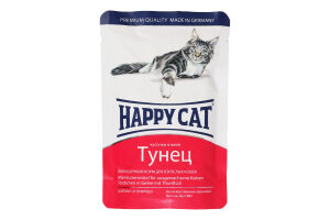 Корм для котов Happy Cat с тунцом в желе