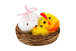 Прикраса Курча в гнізді декоративна в асорт 986451