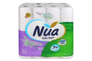 Папір туалетний Nua парфумований 3-шаровий
