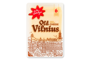 Сир 45% нарізка напівтвердий Old Vilnius Svalya лоток 150г