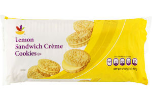 Ahold Lemon Sandwich Creme Cookies