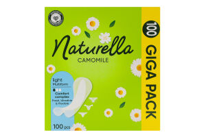 Прокладки ежедневные Light Camomile Naturella 100шт