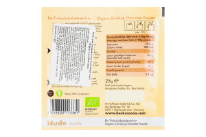 Какао-порошок Becks Cocoa Nude Vanille