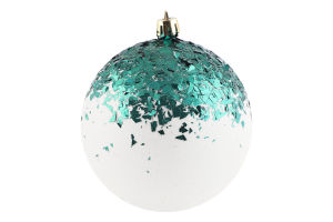 Прикраса ялинкова Куля Бите Скло 100мм 31373