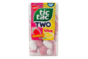 Драже двухслойное со вкусом малины и лимона Tic Tac п/у 38.5г