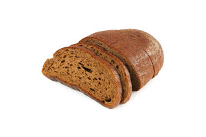 Хлеб половинка в нарезке пшенично-ржаной Полянский Цар хліб м/у 350г