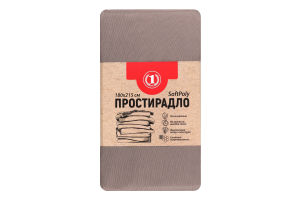 Простыня шоколадная 180х215см №1475457 ТМ "1" 1шт