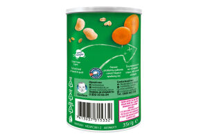 Снеки пшенично-овсяные для детей от 10мес с морковью Organic Gerber ж/б 35г