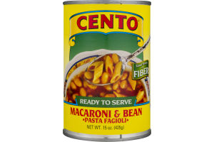 Cento Ready to Serve Macaroni & Bean Pasta Fagioli