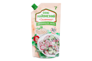 Майонезний соус 7 30% 500 г д/пак. Салатний
