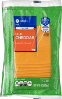 SE Grocers Sliced Mild Cheddar Natural Cheese - 12 CT