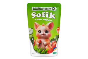 Напиток соковый безалкогольный негазированный со вкусом персика Ruddy peach Sofik д/п 200мл