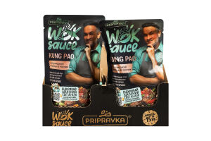 Соус универсальный пастеризованный Сычуанский перец-чеснок Kung Pao Wok sauce Pripravka д/п 140г