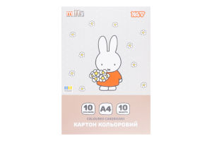 Картон кольоровий Yes! Miffy А4 односторонній