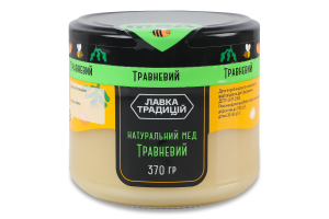 Мед натуральний квітковий поліфлорний травневий Лавка традицій в/ґ с/б 370г