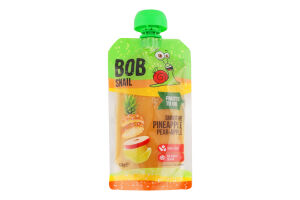 Пюре фруктовое Pineapple-pear-apple Smoothie Bob Snail д/п 120г