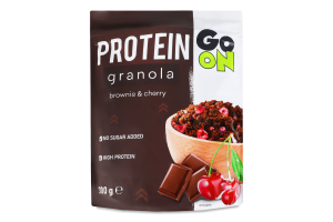 Гранола с шоколадом и лиофилизированной вишней Protein Go On Nutrition д/п 300г