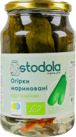 Огірки мариновані консервовані стерилізовані органічні Stodola с/б 900г