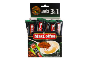 Напій кавовий розчинний 3в1 Arabica MacCoffee м/у 16г