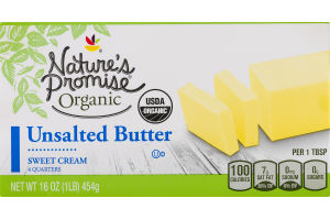 Nature's Promise Organic Unsalted Butter - 4 CT