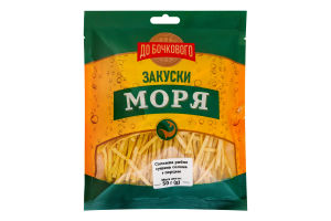 Соломка рыбная сушеная соленая с перцем Закуски моря До Бочкового м/у 50г
