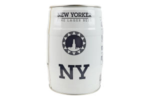 Пиво 5л 4.5% солодовое светлое фильтрованное пастеризованное New Yorker кег