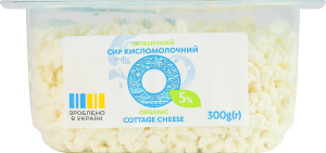 Сир кисломолочний 5% органічний Organic Milk п/у 300г