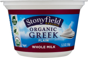 Stonyfield Organic Greek Whole Milk Yogurt Plain