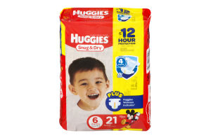 Huggies Snug & Dry Diapers Size 6 - 21 CT