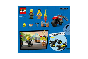 Конструктор для дітей від 4років №60410 Fire Rescue Motorcycle City Lego 1шт