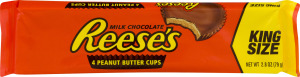 REESE'S King Size Peanut Butter Cups, 2.8 oz