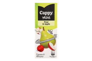 Нектар пастеризований Груша-яблуко Mini Cappy т/п 200мл
