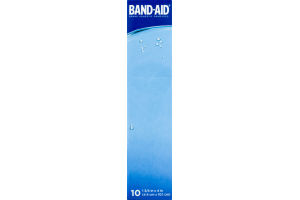 Band-Aid Adhesive Bandages Waterproof Tough Strips Extra Large - 10 CT