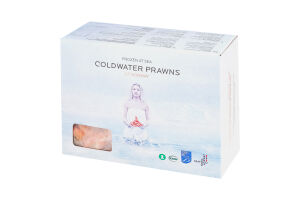 Креветка быстрозамороженная северная неразделанная варенная Coldwater Prawns с/г к/у 2кг