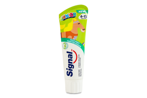 Паста зубна для дітей 6-13років з ніжним м'ятним ароматом Junior Signal 75мл