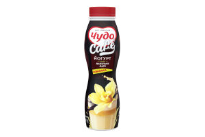 Йогурт 2,5% жиру з наповнювачем "Зі смаком "Ванільне лате"", ТМ "Чудо" 260 г