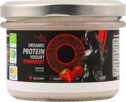 Йогурт Protein з наповнювачем Полуниця з високим вмістом білка органічний 0,1% 200г твіст/б Organic Milk