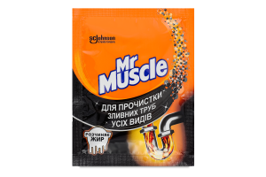 Засіб для прочистки засмічених зливних труб усіх видів Mr.Muscle 70г