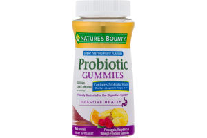 Nature's Bounty Probiotic Gummies Pineapple, Raspberry & Orange - 60 CT