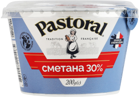 Сметана 30% Pastoral ст 200г