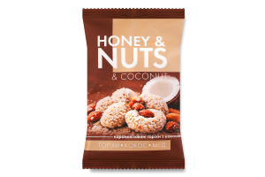 Орехи карамелизированные с кокосом Honey nuts ФОП Конюша А. О. м/у 35г