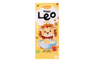 Пластівці Happy Leo житньо-вівсяні з медом