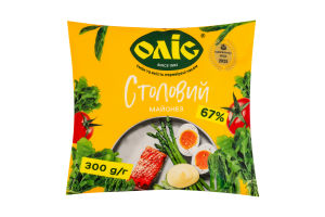 Майонез 67% Столовый Оліс м/у 300г