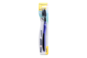 Щетка зубная средняя жесткость Carbon Pro Dent 1шт